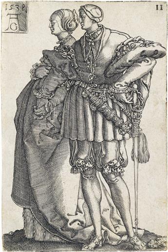 HEINRICH ALDEGREVER Two engravings from the series of Wedding Dancers.